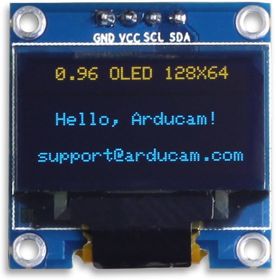 0.96” I2C OLED Display (SSD1306)